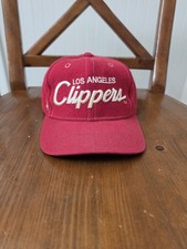 Vintage 1990s Sport Specialties NBA Los Angeles Clippers Single Script Wool Cap picture