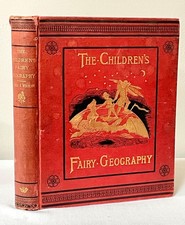 Antique Illustrated Children's Book 1881 Fairy Geography Decorative Binding picture