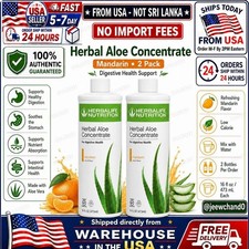 2x Herbalife Herbal Aloe Concentrate Mandarin Pint Aloe Vera 16 fl oz🚚FromUSA🚚 picture