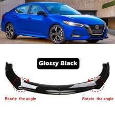 For Nissan Sentra 1982-2022 Front Bumper Lip Spoiler Splitter Glossy Black picture