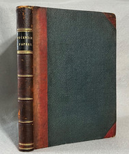 Antique Charles Dickens Book Pickwick Papers Decorative Leather Binding c. 1870 picture