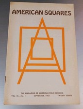 Vintage September 1953 American Squares Magazine Vol. 1X No. 1 Folk Dancing picture