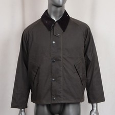 BARBOUR OS TRANSPORT WAX JACKET OLIVE picture