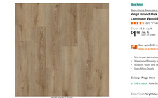 Pallet Sale - Home Decorators Virgil Island Oak Flooring 10mm - 21 cases picture