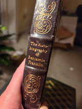 Easton Press Autobiography of Benjamin Franklin Leather Bound SEALED Gilt picture
