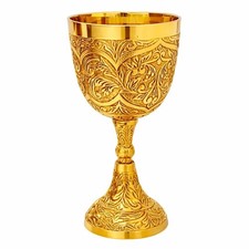 GUAAFA Medieval Brass Goblet Chalice 6