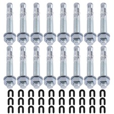 16 Pcs Wedge Anchor Bolts & 30 Pcs Shim Kit Lift Installation Install Kit picture