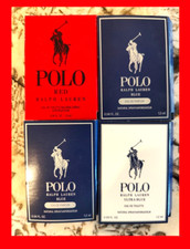 4 x Ralph Lauren POLO Ultra BLUE ~ RED Men's Cologne Toilette SAMPLE Sprays picture