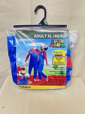 Disguise Super Mario Bros Mario Adult XL 40/42 Costume Walmart Exclusive NEW picture