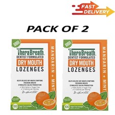 TheraBreath Dry Mouth Mandarin Mint Lozenges, 100 count, 165 g, 2Pack picture