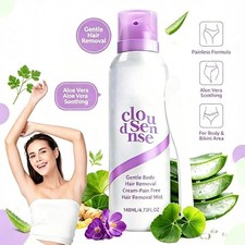 1-5 NEW Cloud Sense Gentle Hair Removal Mousse Spray, Aloe & Hyaluronic Acid picture