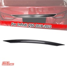 Rear Trunk Lid Gate Edge Cover Trim For INFINITI Q50 2018-2022 Real Carbon Fiber picture