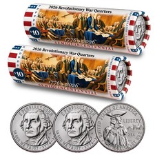 2026 P & D Set • Revolutionary War Quarter • Declaration DOI Rolls America 250 picture