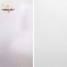 rabbitgoo Frosted Privacy Opaque Window Film White Glass Sticker Static Cling picture