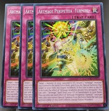 3x Artmage Peripeteia - Turmoil- 1st Edition Common DOOD-EN075 Yu-Gi-Oh picture