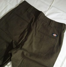 Dickies x BEAMS Collaboration Tapered Work Pants Brown Gray Used picture