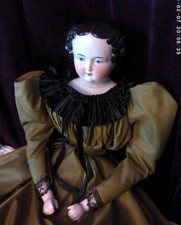 Antique German China Head Doll 28