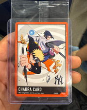 Yankees Bandai Naruto Chakra Card CP-001 Naruto Uzumaki & Sasuke Uchiha picture