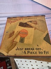 Vintage Antique Lorillard's Redicut Lunch Pail Tobacco Tin EMPTY picture