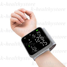 Automatic Rechargeable Wrist Blood Pressure Monitor LCD Voice USB-C Digital picture
