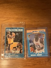1990 Fleet All Stars Michael Jordan And 1996 Sports Illustrated Kobe Bryant RC picture