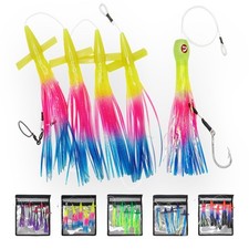 VIKETECH Offshore Pre-Rigged Bird Head Chain Saltwater Trolling Teaser Lure picture