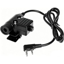 U94 PTT 2 Pin Kenwood Adapter Z Tactical Mobile for Baofeng Radio Headset picture