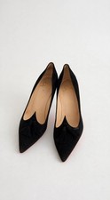 Christian Louboutin Gwalior Black Suede Tassel Pumps EU 41 US 10 picture