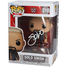 Solo Sikoa WWE Autographed Fanatics Authentic #210 Funko Pop Figurine picture