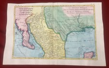 Ca. 1780 Authentic Hand-Colored Map Texas Louisiana Florida Mexico Southwest picture