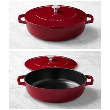 Staub x Smitten Kitchen 4 Qt Cast Iron Braiser w/ Lid Made in France Colors picture