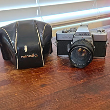 Vintage Minolta SR-T 101 35mm SLR Film Camera w/ MC Rokkor-PG 50mm f/1.4  & Case picture