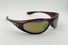 VTG Bolle Spiral Burgundy Sunglasses, Polarized Gold Mirror Lens, FRANCE - *READ picture