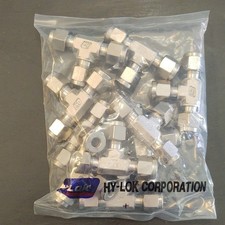  10 count pack Hy-Lok Stainless Steel Compression Tee Fitting  1/4 od picture