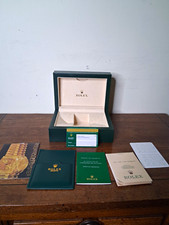 Rolex Green/Beige Presentation Box 1-3 Watches w/ Booklets Cards picture