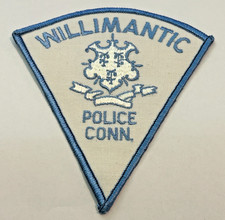 Vintage Willimantic Connecticut Police Patch Unused picture