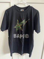 2000s Vintage Bape Bathing Ape Bapesta Star Camo M | Medium | Green Label picture