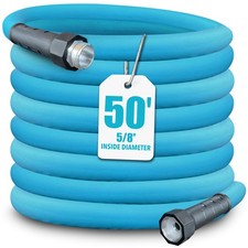 Aqua Joe 50' Professional Grade Garden Hose with Dual Swivel Grips, AJPGH50-PRO picture
