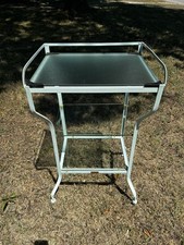 Antique  1922 FOSCO metal surgical Cart on wheels  picture