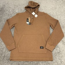 Vissla Hoodie Pullover Mens Medium Brown Creators Pierside Eco Thermal NEW $69 picture