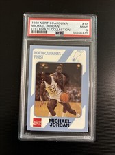 1989 COLLEGIATE COLLECTION NORTH CAROLINA #17 MICHAEL JORDAN PSA 9 picture