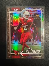 2026 Topps Flagship #6 Will Johnson Football Leather Foil Arizona Cardinals picture