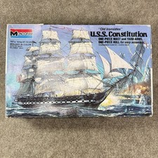 1977 USS Constitution Old Ironsides Monogram Model Kit 16” Warship Battle 1812 picture