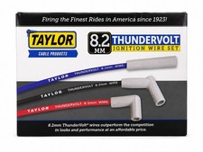 Taylor 84072 ThunderVolt 8.2mm Custom Ignition Wire Set 8 Cylinder Black NEW picture