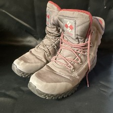 Columbia Men’s omni-heat Ankle Boots Gray Lace-Up Round Toe Rubber Sole US 12 picture