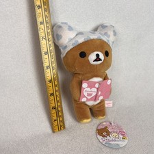 2012 San-X Rilakkuma Heart Bath Time Stuffed Bear Plush Reading Book w/ TAG picture