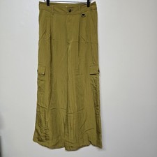 MADEWELL NWT $108 The Harlow Green Wide-Leg Cargo Trouser Pant sz 10 Boho picture