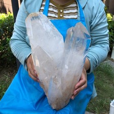 14.65LB Natural Clear Quartz Cluster Crystal Cluster Mineral Specimen 6703 picture