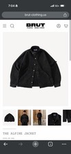 Brut Archive Black Men’s large alpine Jacket Excellent Pre Owned  picture