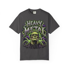 Heavy Metal Frankenstein T-Shirt — Retro Gothic Rock Tee picture